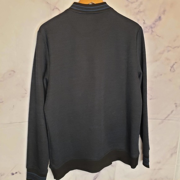 VINCE CAMUTO navy blue zipper up mens jacket L - Picture 6 of 6